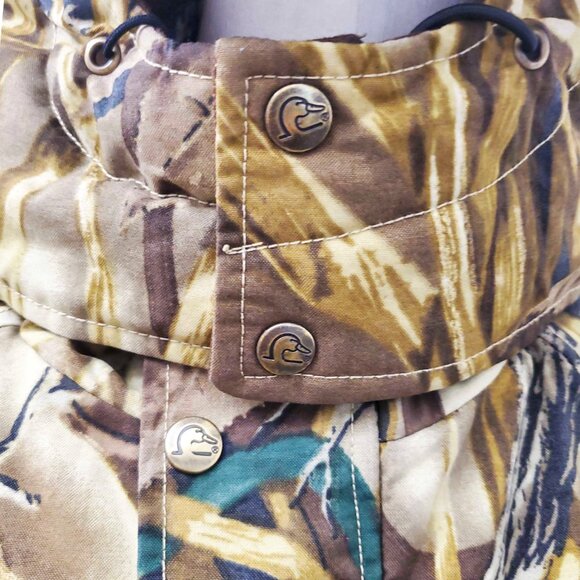 Ducks Unlimited Boys Whitewater Outdoors Jacket Wetlands Camo Camouflage Hood XL - Picture 9 of 10
